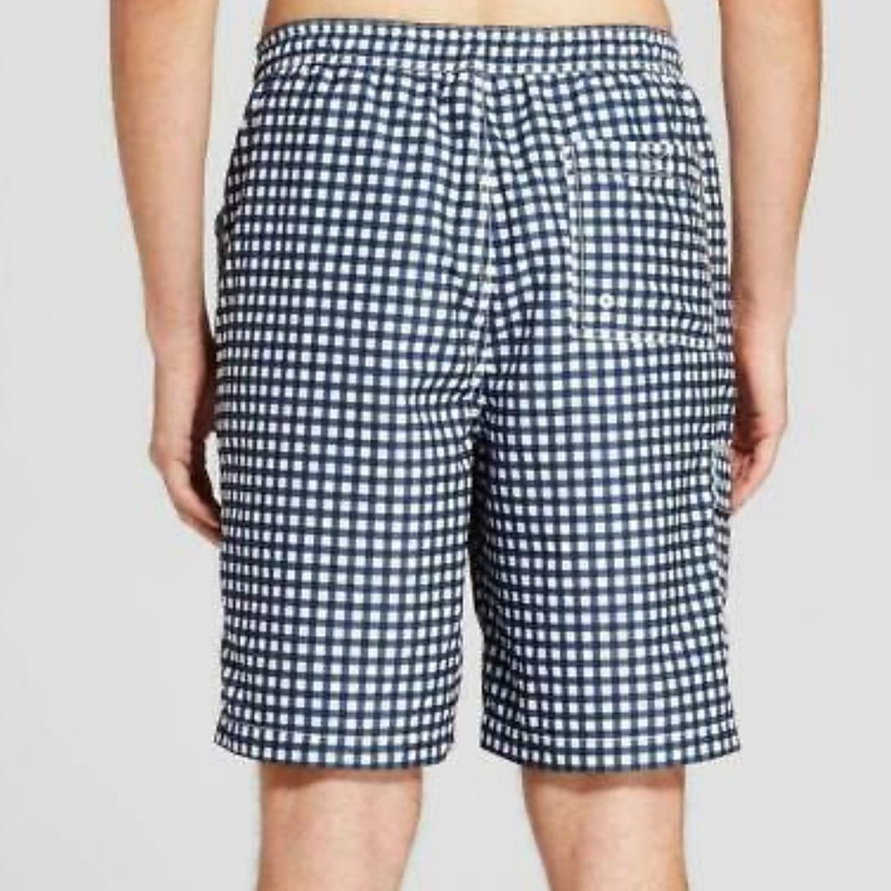 NWT Men’s Gingham Board Shorts (XXL) - Picture 2 of 4